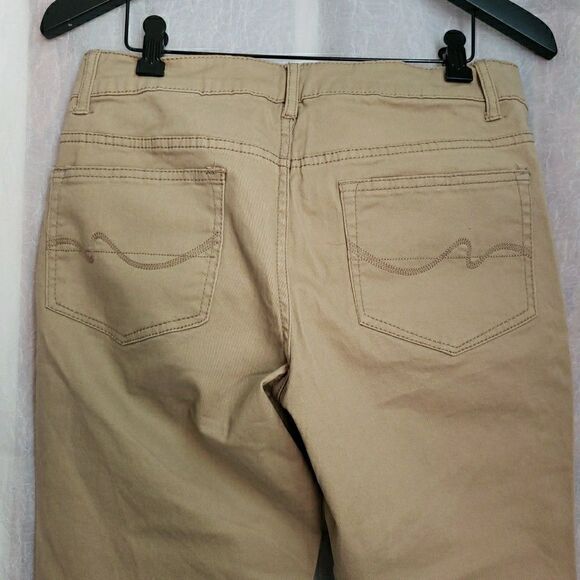 Faded Glory Jeans Womens 8 Average Tan Mid Rise Stretch Bootcut 1972 - Picture 5 of 11